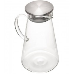 Jarra 2l De Vidro Borossilicato Com Tampa De Metal